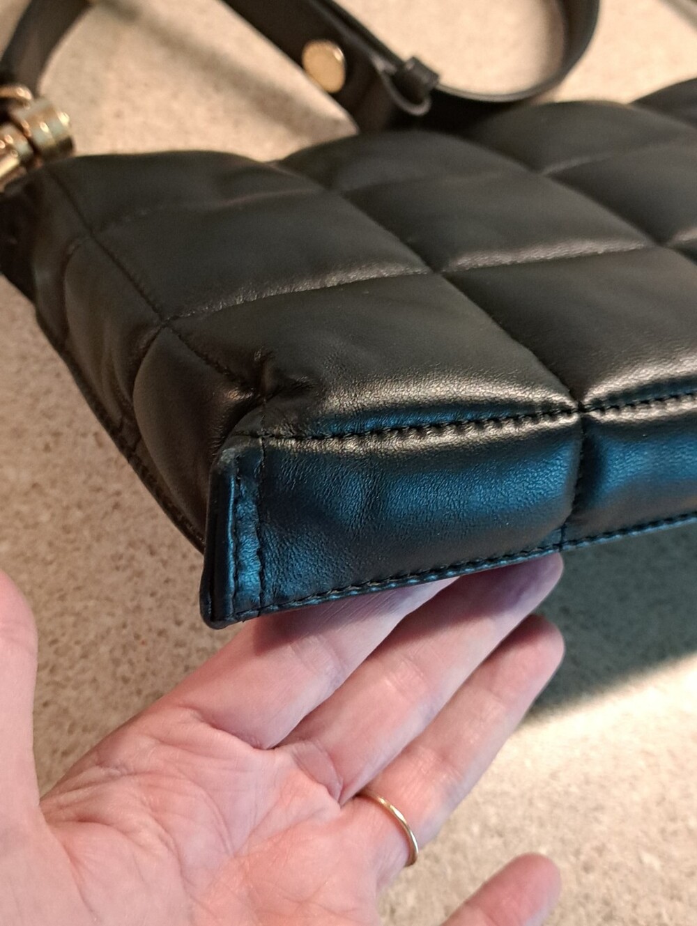 All Saints Eve Quilted Leather Crossbody Bag - Picture 2 of 11